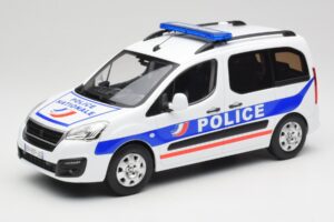 Peugeot Partner Police Blå Norev 1:18 184891 Metall