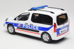 Peugeot Partner Police Blå Norev 1:18 184891 Metall — bild 5 av 6