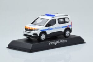 Peugeot Rifter Police Municipale Vit Norev 1:43 479067 Metall — bild 2 av 4