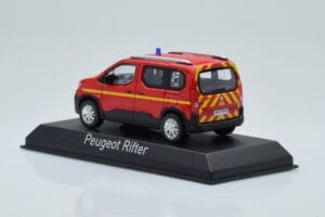 Peugeot Rifter Pompiers Röd Norev 1:43 479069 Metall — bild 3 av 4