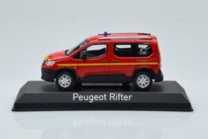 Peugeot Rifter Pompiers Röd Norev 1:43 479069 Metall