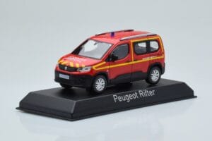 Peugeot Rifter Pompiers Secours Medical Röd Norev 1:43 479070 Metall — bild 2 av 4
