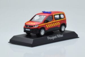 Peugeot Rifter Sapeurs Pompiers Röd Norev 1:43 479071 Metall — bild 2 av 4