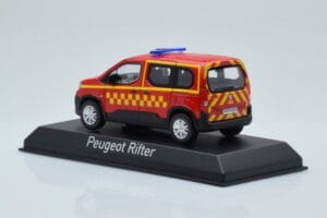 Peugeot Rifter Sapeurs Pompiers Röd Norev 1:43 479071 Metall — bild 3 av 4