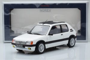 Peugeot 205 GTi 1.6 Vit Norev 1:18 184849 Metall — bild 8 av 8
