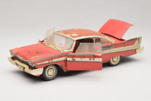 Plymouth Fury Röd Christine Smutsig Version Auto World 1:18 AWSS119/06 Metall — bild 2 av 8