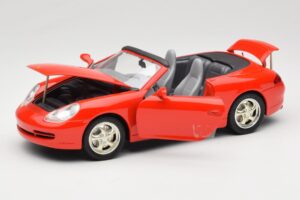 Porsche 911 996 Cabriolet Röd Mira 1:18 6930 Metall — bild 2 av 8