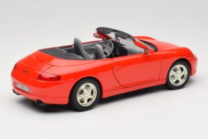 Porsche 911 996 Cabriolet Röd Mira 1:18 6930 Metall — bild 3 av 8