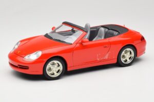 Porsche 911 996 Cabriolet Röd Mira 1:18 6930 Metall