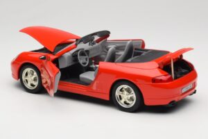 Porsche 911 996 Cabriolet Röd Mira 1:18 6930 Metall — bild 5 av 8