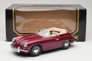 Porsche 356B Cabriolet Aubergine Bburago 1:18 3021-M4 Metall — bild 8 av 8