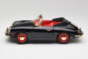 Porsche 356B Cabriolet Svart Bburago 1:18 3031D Metall — bild 4 av 8