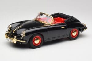 Porsche 356B Cabriolet Svart Bburago 1:18 3031D Metall