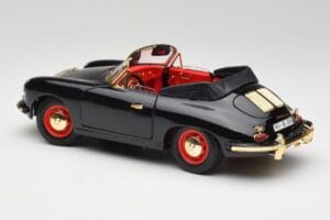 Porsche 356B Cabriolet Svart Bburago 1:18 3031D Metall — bild 7 av 8