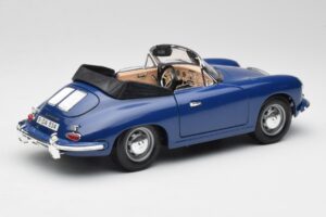 Porsche 356B Cabriolet Blå Bburago 1:18 3051 Metall — bild 3 av 8