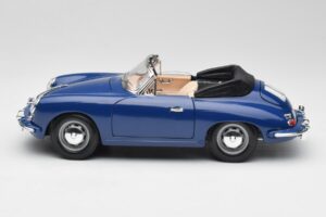 Porsche 356B Cabriolet Blå Bburago 1:18 3051 Metall — bild 4 av 8