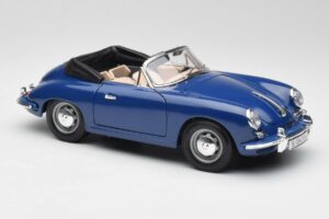 Porsche 356B Cabriolet Blå Bburago 1:18 3051 Metall — bild 6 av 8