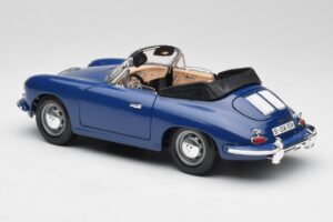 Porsche 356B Cabriolet Blå Bburago 1:18 3051 Metall — bild 7 av 8