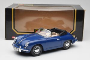 Porsche 356B Cabriolet Blå Bburago 1:18 3051 Metall — bild 8 av 8