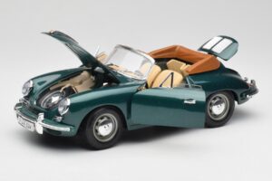 Porsche 356B Cabriolet Grön Bburago 1:18 3051-M1 Metall — bild 2 av 8