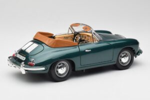 Porsche 356B Cabriolet Grön Bburago 1:18 3051-M1 Metall — bild 3 av 8