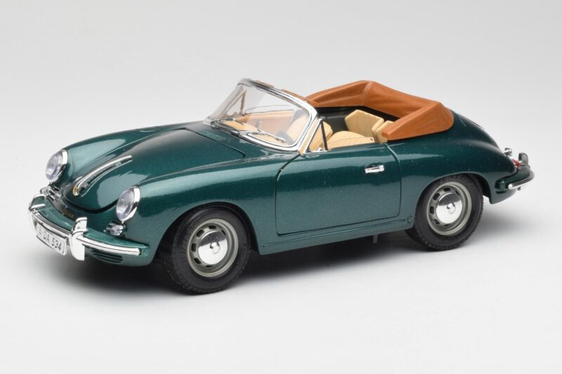 Porsche 356B Cabriolet Grön Bburago 1:18 3051-M1 Metall