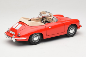 Porsche 356B Cabriolet Röd Tchibo 1:18 45703 Metall — bild 3 av 8