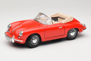 Porsche 356B Cabriolet Röd Tchibo 1:18 45703 Metall