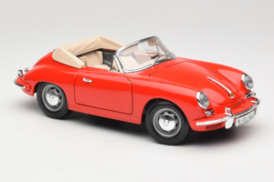 Porsche 356B Cabriolet Röd Tchibo 1:18 45703 Metall — bild 6 av 8