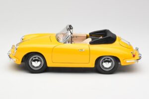 Porsche 356B Cabriolet Gul Bburago 1:18 3031 Metall — bild 4 av 8