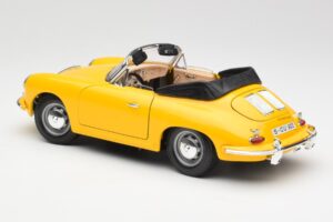 Porsche 356B Cabriolet Gul Bburago 1:18 3031 Metall — bild 7 av 8