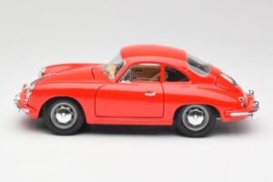 Porsche 356B Röd Bburago 1:18 3021 Metall — bild 4 av 8