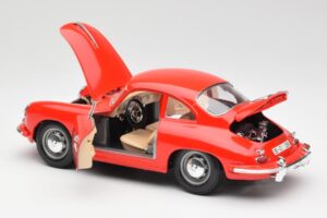 Porsche 356B Röd Bburago 1:18 3021 Metall — bild 5 av 8