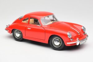 Porsche 356B Röd Bburago 1:18 3021 Metall — bild 6 av 8