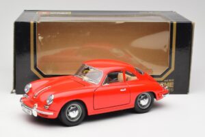 Porsche 356B Röd Bburago 1:18 3021 Metall — bild 8 av 8