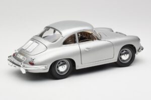 Porsche 356B Silver Bburago 1:18 3021-M1 Metall — bild 3 av 8
