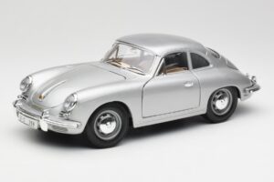 Porsche 356B Silver Bburago 1:18 3021-M1 Metall
