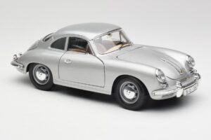 Porsche 356B Silver Bburago 1:18 3021-M1 Metall — bild 6 av 8