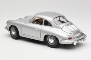 Porsche 356B Silver Bburago 1:18 3021-M1 Metall — bild 7 av 8