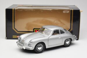 Porsche 356B Silver Bburago 1:18 3021-M1 Metall — bild 8 av 8