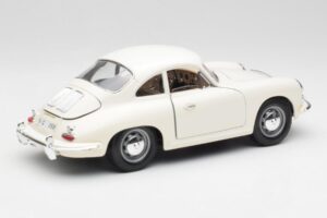 Porsche 356B Vit Bburago 1:18 3021-M3 Metall — bild 3 av 8