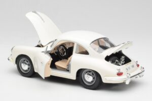 Porsche 356B Vit Bburago 1:18 3021-M3 Metall — bild 5 av 8