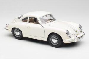 Porsche 356B Vit Bburago 1:18 3021-M3 Metall — bild 6 av 8