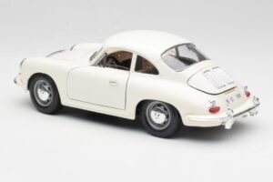 Porsche 356B Vit Bburago 1:18 3021-M3 Metall — bild 7 av 8