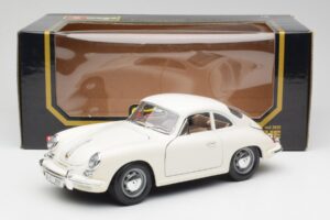 Porsche 356B Vit Bburago 1:18 3021-M3 Metall — bild 8 av 8