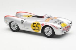 Porsche 550-1500 RS Spyder #55 H. Herrmann Carrera Panamericana 1954 AUTOart 1:18 85470 Metall — bild 6 av 8