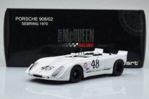 Porsche 908/02 #48 S. McQueen / P. Revson 12 Hours of Sebring 2nd Place Post Race Version 1970 AUTOart 1:18 87072 Metall — bild 8 av 8