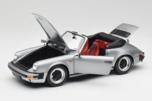 Porsche 911 930 Carrera 3.2 Cabriolet Grå Metallic Minichamps 1:18 100063034 Metall — bild 2 av 8