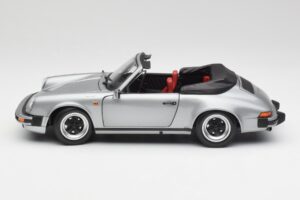 Porsche 911 930 Carrera 3.2 Cabriolet Grå Metallic Minichamps 1:18 100063034 Metall — bild 4 av 8