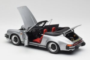 Porsche 911 930 Carrera 3.2 Cabriolet Grå Metallic Minichamps 1:18 100063034 Metall — bild 5 av 8